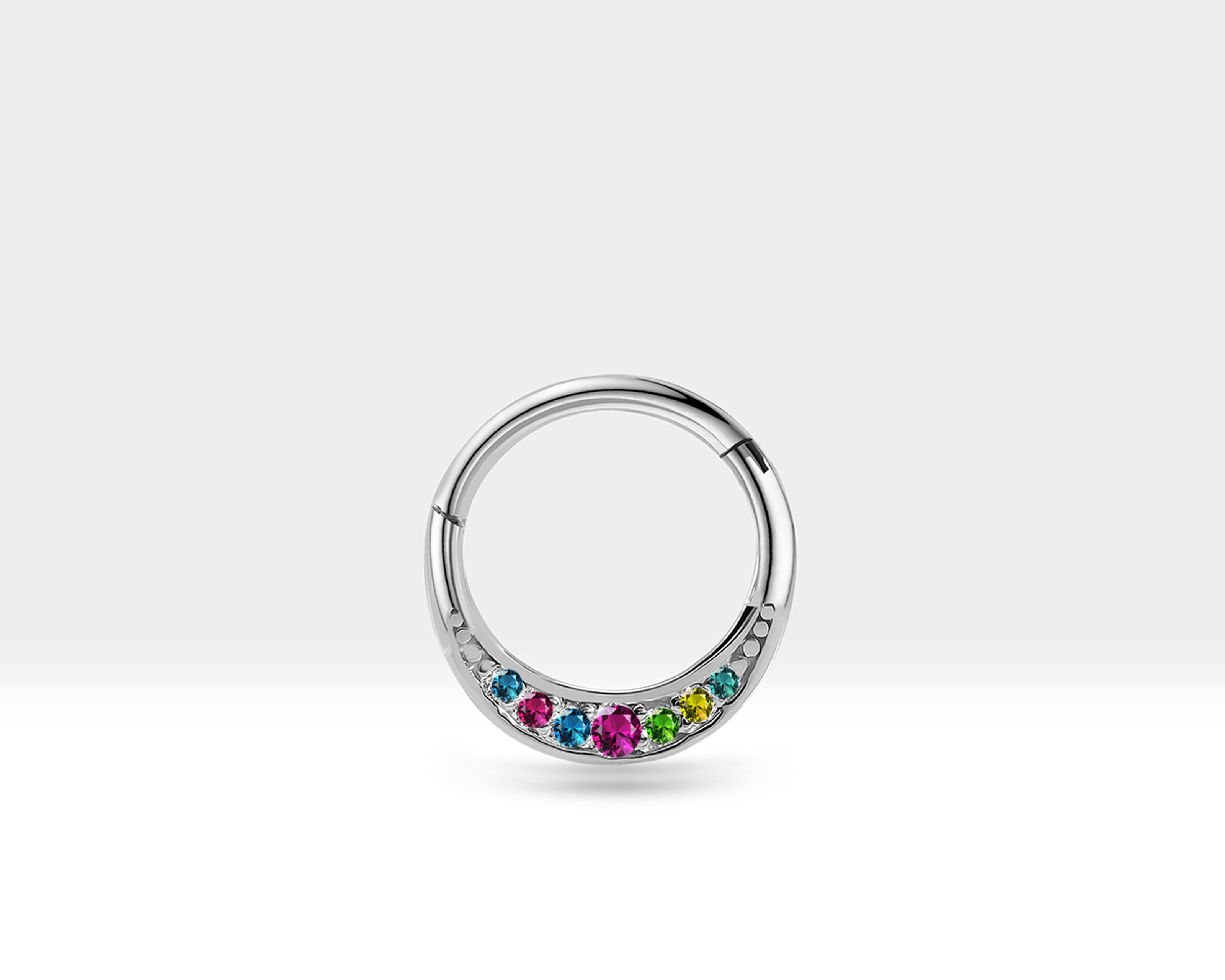 White gold hot sale helix hoop