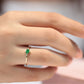 Halo Setting Oval Shaped Emerald with Diamond Ring in 14K Yellow Solid Gold,Straight Shank Engagement Ring