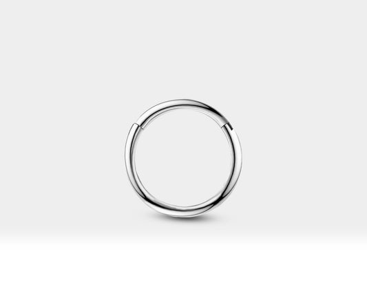 Single Clicker Earring Gold Cartilage Hoop Small 14K Gold