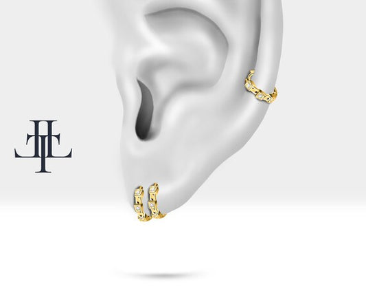 Square Detailed Single Earring