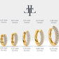 Diamond Hoop Earring in 14k Solid Gold Large-Medium-Small Diamond Huggies Hoops Micro-Pave Setting Diamond Earring