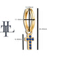 Sapphire Dangling Cross Eardrops Earring