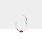 Cartilage Hoop Marquise Ruby Clicker Single Earring 16G