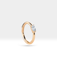 Cartilage Hoop with Marquise Cut Diamond Clicker in 14K Yellow-White-Rose Solid Gold 16G, 12 mm