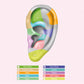 Cartilage Hoop,Round Cut Green Garnet Eye Design Clicker,Single Earring,14K Solid Gold,16G