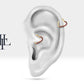 Cartilage Heart Clicker , Round Cut Ruby Heart Clicker, Single Earring, 14K