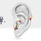 Cartilage Hoop Piercing,Marquise Cut Ruby Single Earring in 14K Gold,16G(1.2mm)