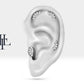 Cartilage Tragus Piercing Five Pear Cut Diamond Piercing Single Earring