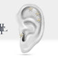 Cartilage Tragus Piercing Baguette Cut Star Design Diamond Piercing Single Earing