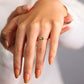 14K Yellow Solid Gold Band,Multi Stone Ring,Baguette Cut Emerald and Diamond Ring