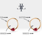 Cartilage Hoop  Pear Cut Ruby Clicker Single Earring 16G