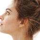 Cartilage Hoop,Grapevine Ruby Clicker,Single Earring in 14K Gold,16G(1.2mm)