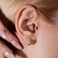 Cartilage Tragus Piercing Design 3 Size Marquise Cut Ruby Piercing